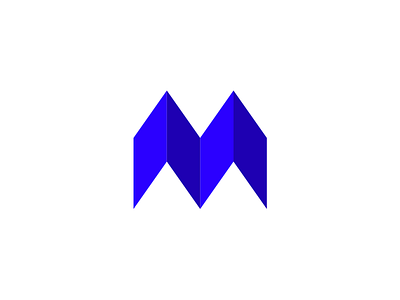 M mark exploration letter logo m mark symbol