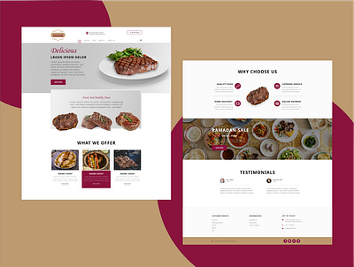 Restaurant Landing Page ui branding design responsive restaurant restaurant app ui ui design ux design vector web website website design