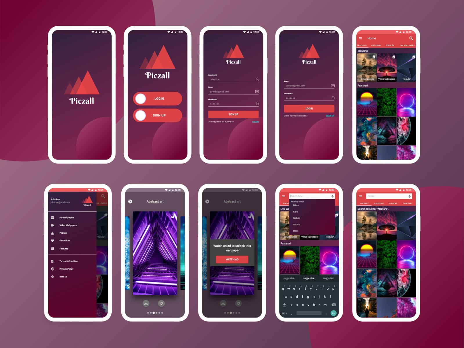 WallPaper App by Khan Khattak on Dribbble