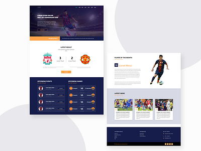 Football News Website branding design football news football website mockup ui design ux design web design website website design