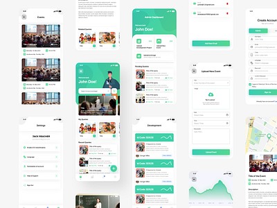 Education App app design design mockup ui ui design ux ux design