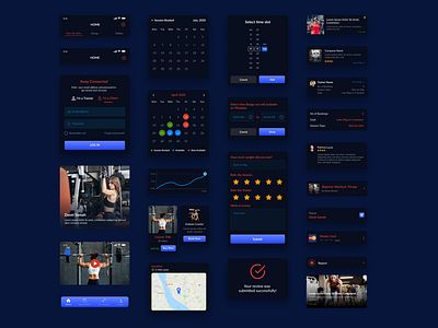 Gym App Ui Elements