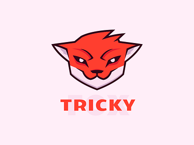 Tricky character fox foxy icon logo logotype sticker