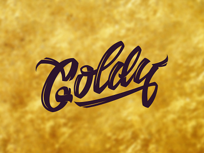 Goldy 2.0 calligraphy font handdrawn handlettering handmadefont identity lettering logodesign logomaker logotypes modern typography