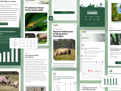 Kehati - Responsive company companyprofile design figma figmadesign forest green indonesian landingpage responsive ui uiux website