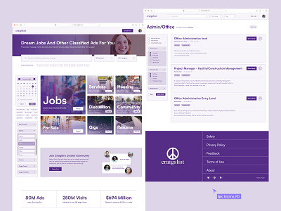 Craiglist Redesign craiglist design ui uiux web webdesign