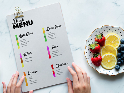 Pere - Artistic Juice Mixes Menu