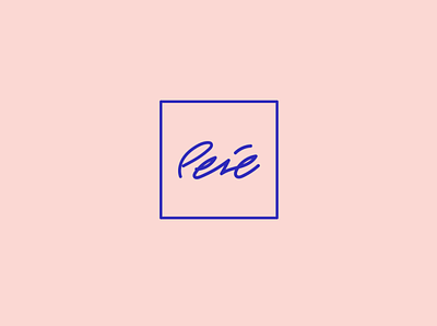 Perē Logo branding cafe logo food and drink juice logo logo design logotype script font telaviv typography