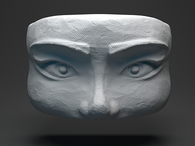 Sculpt Face - Week 001 3d 3d modeling 3dsculpture b3d blender blenderart blendersculpt digital3d digitalsculpting highpoly render