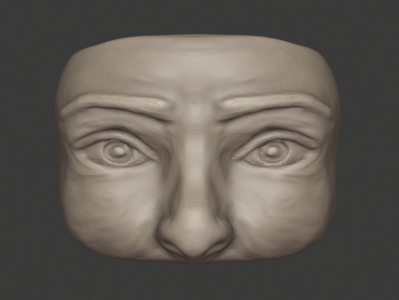 Sculpt Face - Week 002 wacom cintiq blenderart digitalsculpting 3dsculpture 3d 3d modeling b3d render blender