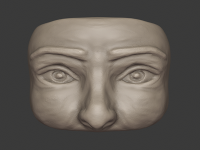 Sculpt Face - Week 002 3d 3d modeling 3dsculpture b3d blender blenderart digitalsculpting render wacom cintiq