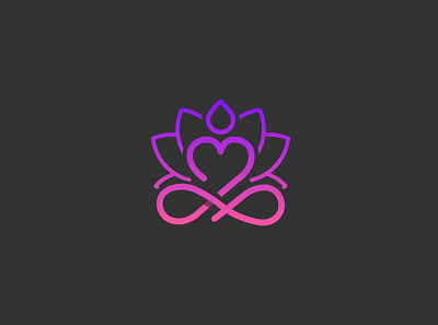 Yoga Logo heart illustration illustration design relax relaxing yoga yoga logo yoga pose