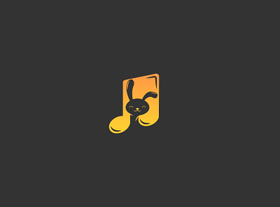 Music Bunny branding bunny design fun illustration illustration design logo minimal music