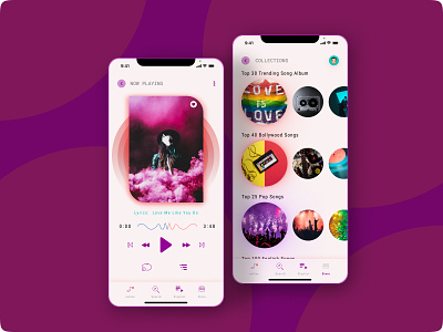 Music Player App Concept app design graphic design ui ui design