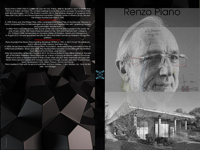 Tribute Renzo Piano design digital art