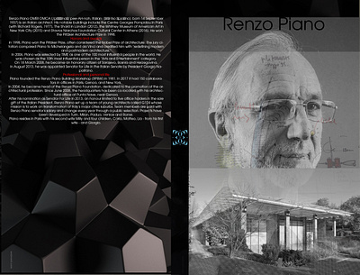 Tribute Renzo Piano design digital art