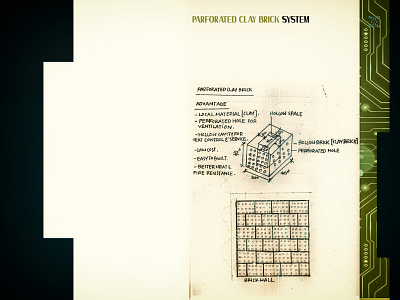 PERFORATED CLAY BRICK SYSTEM design photomanipulation