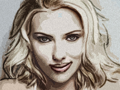 Portrait Practice_ Scarlett Johansson_01 digital art illustration