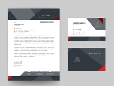 Corporate Letterhead & Business Card Design branding cmyk flyer design icon illustration logo minimal ofset printing ofset printing flyer design vector