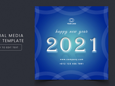 Social media design template