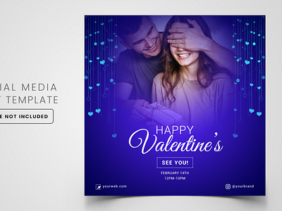 Social media post design template