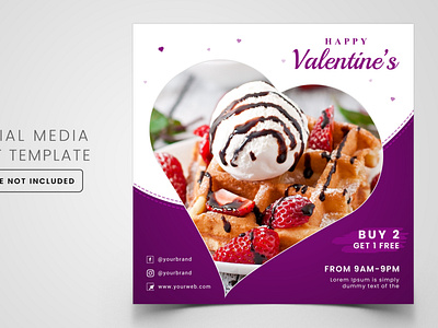 Social Media Post Template branding cmyk flyer design design food ads graphic illustration logo minimal ofset printing ofset printing flyer design vector