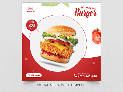 Social Media Post Template branding cmyk flyer design design food ads graphic illustration minimal ofset printing ofset printing flyer design vector