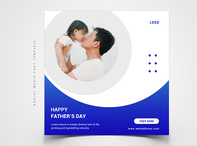 Father's Day Special Social Media Post Template background best celebration concept dad daddy day family father gift happy holiday illustration love male man parent template tie vector