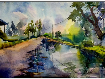 watercolor on paper