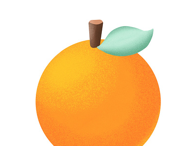 Orange fruit fruit illustration fruit logo orange