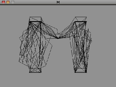 Logo M logo processing random type