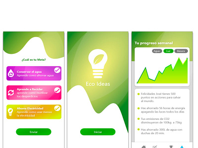 App Ecological app design digital graphic design green ui ux vector