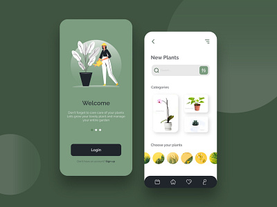 Plant Shop App adobe illustrator adobe xd adobexd app app design design flatdesign illustration plant shop plants product design ui uidesign ux