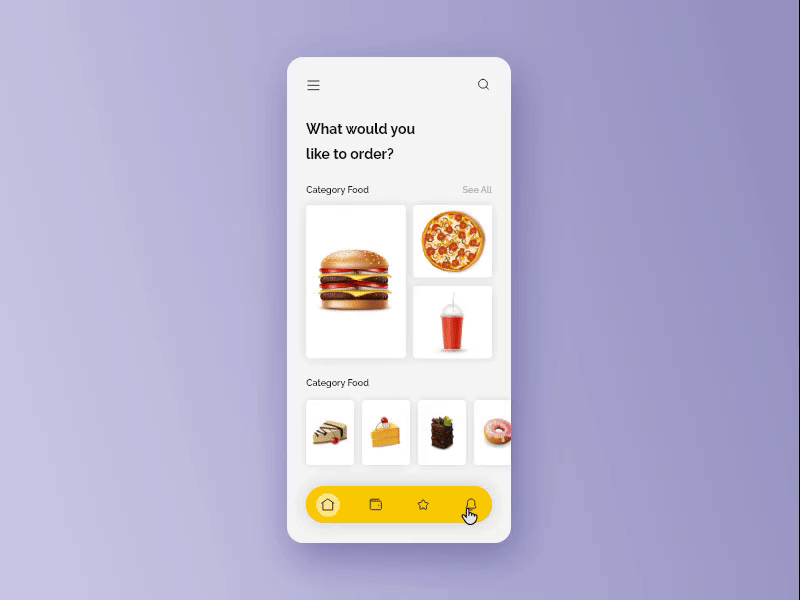 Online Food Delivery App Concept