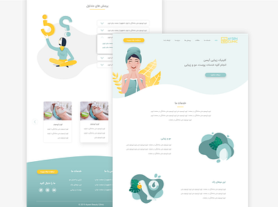 Beauty clinic Ui Design adobe illustrator illustration ui ux web webdesign