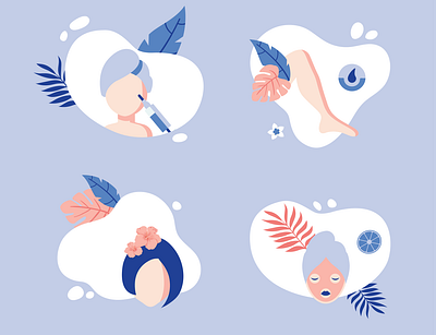 Beauty icon set adobe illustrator beauty design flatdesign icon design icon set illustraion uidesign