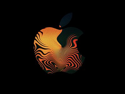 Colorful gradient Apple logo wallpapers for iPhone