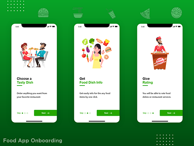 Food app Onboarding Screen