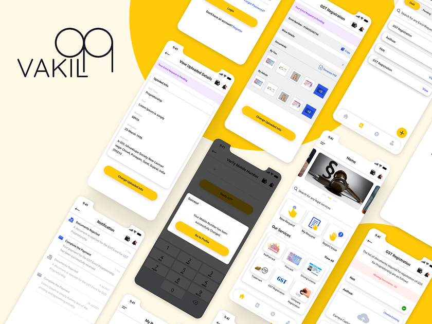 Advocate App Design designs, themes, templates and downloadable graphic
