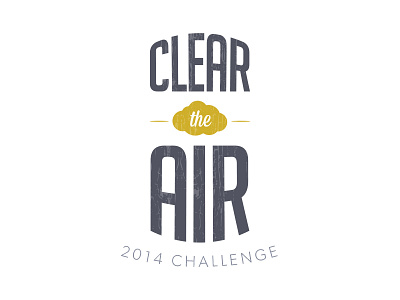 Clear The Air 1 air clear green inversion logo nature pollution simple vintage