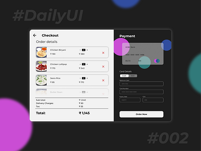 DailyUI #002 Credit Card Checkout 002 dailyui design design feed design feedback graphiks graphiksdeign minimal ui webui
