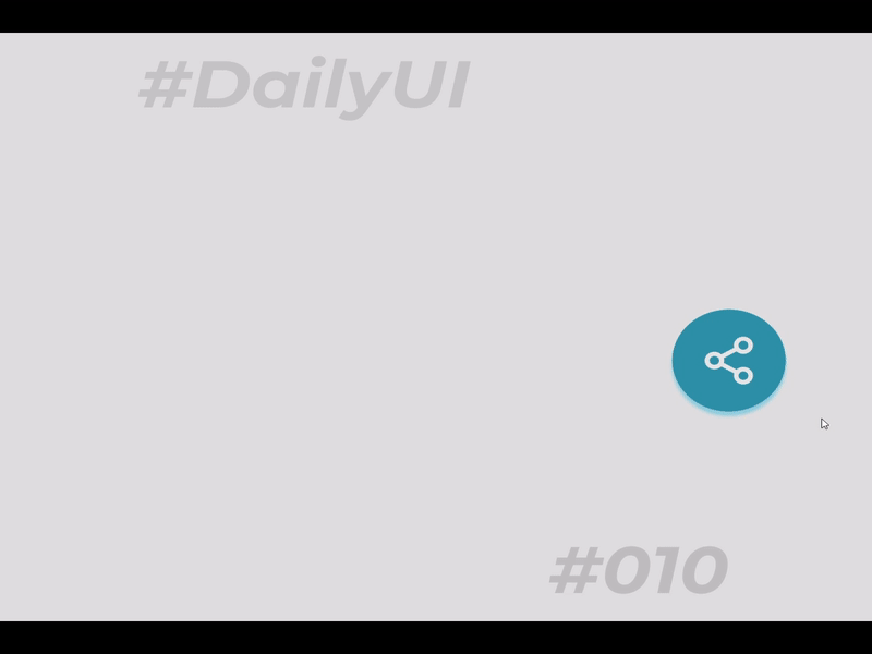 DailyUI #010 Share Button 010 animation button dailyui design graphiks graphiksdeign minimal share share button social media ui