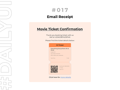 DailyUI #017 Email Receipt