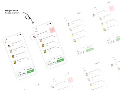 DailyUI #058 Shopping Cart