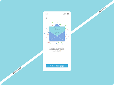 DailyUI #077 Thank You dailyui day77 figma graphiks graphiksdeign minimal mobileui thank you ui ui design