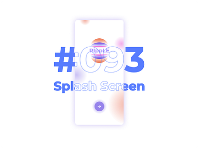 DailyUI #093 Splash Screen dailyui day93 figma graphiks graphiksdeign minimal ripple splash screen splashui ui design user interface ux design