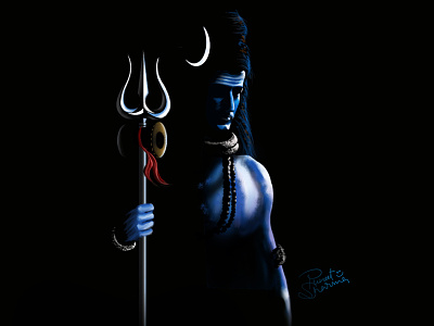 Mahadev - Lord Shiva characters conceptart digitalart digitalpainting graphic design illustration illustrator lord lordshiva photoshop shiva