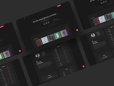 Portfolio v2.0 app design flat minimal ui ux web website