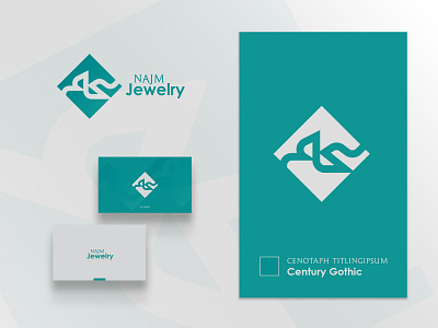 Najm Jewelry branding design graphic illustrator logo logo design logodesign minimal typography