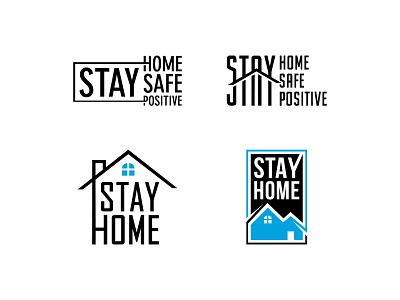 Stay Home alert awareness branding coronavirus covid 19 design health home illustration medical positive safe stay stay safe stayhome typography typography design word art wordmark